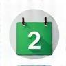 2-Monats Kalender Icon