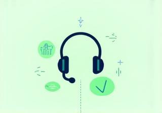 Symbol für priorisierten Kundensupport mit Headset